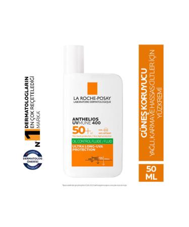 La Roche Posay Anthelios Oil Control Fluide SPF 50+ Sun Cream for Oily and Irregular Skin 50ml