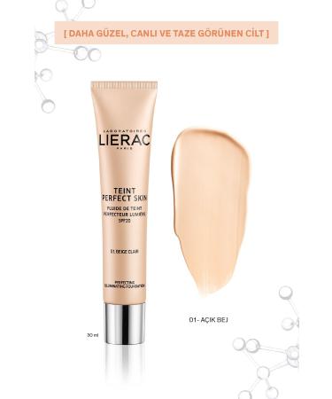 Lierac Brightening Fluid Foundation Providing Perfect Skin Texture 30 ml Light Beige 422 Foundation