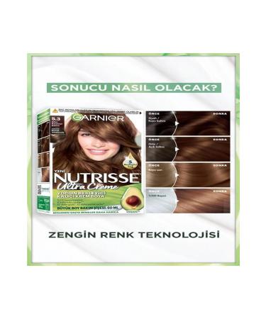 Garnier Nutrisse Intense Nourishing Permanent Cream Hair Dye 5.3 Golden Caramel Brown - Buy Online on GoSupps.com
