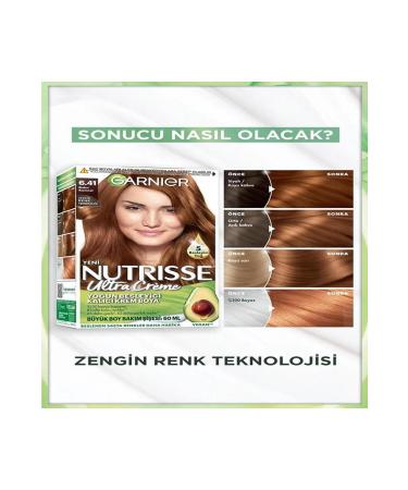 Garnier Nutrisse Intense Nourishing Permanent Cream Hair Dye 6.41 Copper Blonde - Buy Online on GoSupps.com