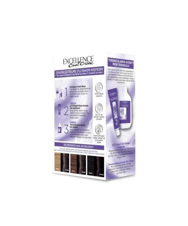 L'Oreal Paris Loreal Paris Excellence Cool Creme Hair Dye 3.11 Extra Ash Dark Brown - Buy Online on GoSupps.com