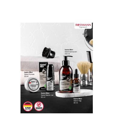 ISANA Men Beard Care Pomade with Argan and Canola Oil 50 ml - Buy Online on GoSupps.com