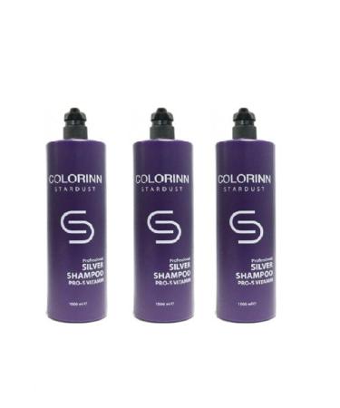 Colorinn Stardust Silver Purple Shampoo 3 X 1000 Ml 7777777176626