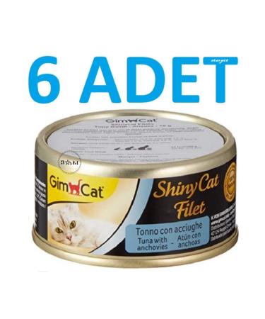 Gimcat Shinycat Tuna Fish Minced Fillet Canned Cat Food 70 G.