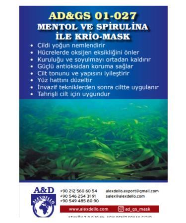 ALEXDELLO AD&GS Cryo-mask with Menthol and Spirulina - Buy Online on GoSupps.com