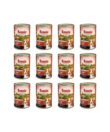 Bonnie Steak Adult Dog Canned Food 400 gr X 12 Pieces