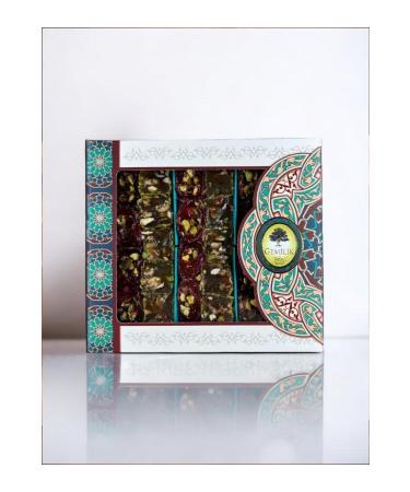 GEM L K Turkish Delight-Rose Petals Pistachio Honey Mixed Nuts-1000 GR Turkish Deligt