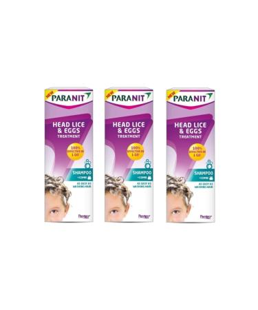 Paranit Head Lice and Vinegar Treatment 100 ml Shampoo 3 Boxes