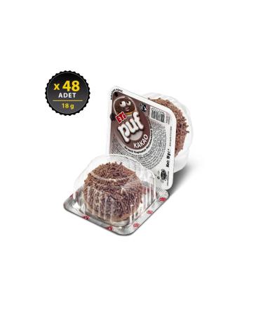 Eti Puf Cocoa Biscuits 18 g x 48 Pieces