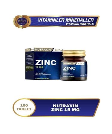 Nutraxin Zinc 15 Mg 100 Tablets
