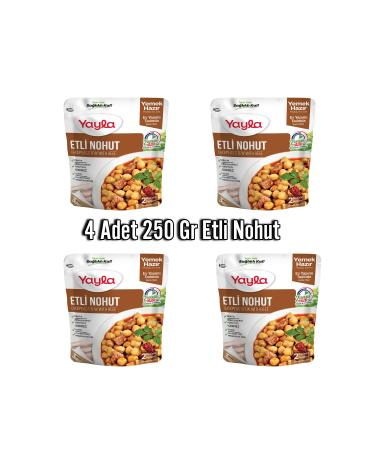Yayla 4 Pieces 250 Gr Meaty Chickpeas Open Heat Eat Ready Meal