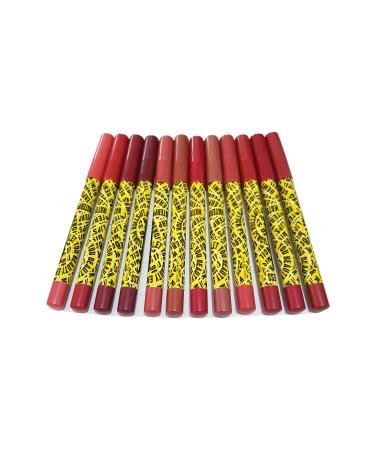 ELFSELY Permanent Waterproof Lip Pencil 12 Colors