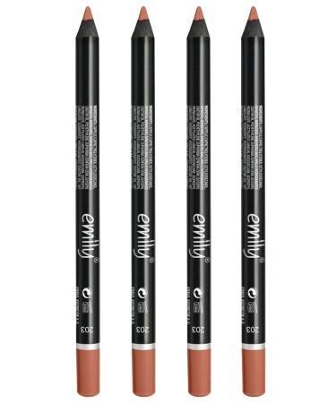 Golden Rose Emily Lip Pencil 4-Piece No: 203