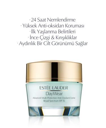 Estee Lauder 24 Hour and Anti-Oxidant Vitamin C and E Supporting and Moisturizing Spf15 Cream 50ml