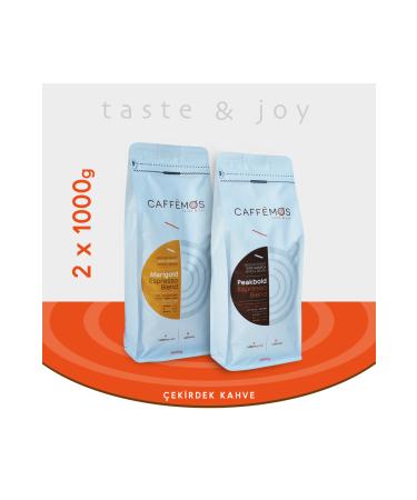 caff mos Duo Blend Coffee Package (COFFEE BEANS) - 2 x 1000 Gr