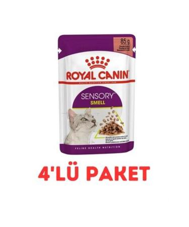 Royal Canin Sensory Smell Pouch Wet Cat Food 85 Gr 4-Pack