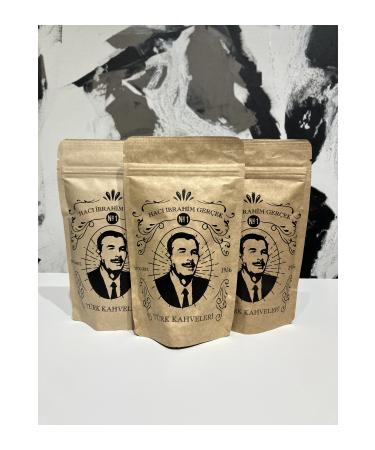 Hi Coffe Roastery Hac Ibrahim Real Turkish Coffees 100gr 3-Pack **Qualified Turkish Coffee**