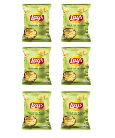 Lays Vinegar & Salt Chips Super Size 6 Pieces