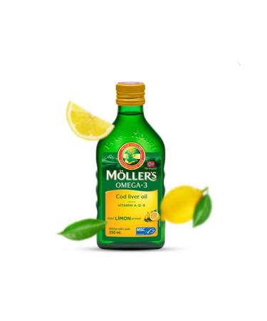 Mollers Omega-3 Fish Oil Natural Lemon Flavor 250 ml