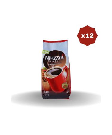 Nescafe CLASSIC REPLACEMENT 600 GR X 12 PIECES