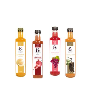 S heylaana Natural Melon Pomegranate Red Grape and Carob Vinegar 500 ml