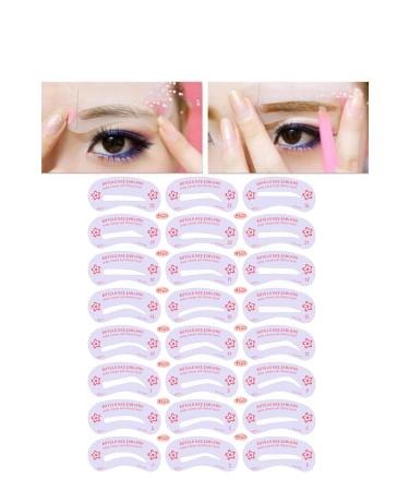 Malinka 24pcs Reusable Eyebrow Stencil Shaper Makeup Kit Cosmetic Eyebrow Stencils - Buy Online on GoSupps.com