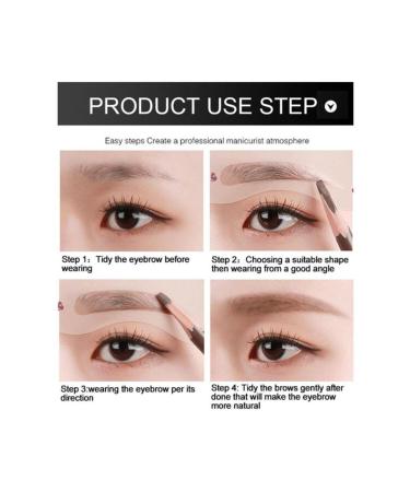 Malinka 24pcs Reusable Eyebrow Stencil Shaper Makeup Kit Cosmetic Eyebrow Stencils - Buy Online on GoSupps.com