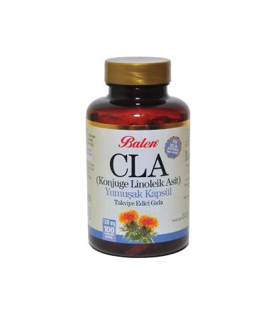 Balen CLA Safflower Oil (Conjugated Linoleic Acid) Soft 100 Capsules