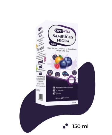 Optivita Sambucus Nigra Kids Black Elderberry Extract Children's Syrup 150 ml - Buy Online on GoSupps.com