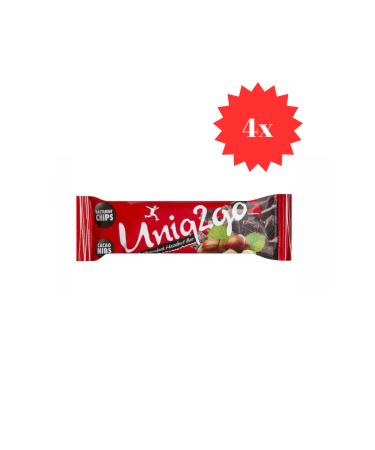 Uniq2go UNIQ2GO CHOCODARK MIDI BAR (HAZELNUT) 38GR*4