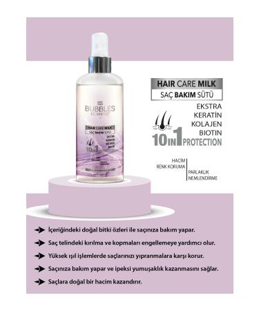 bs bubbles cosmetic Hair Care Milk Perfect Care with Keratin Collagen and Biotin Formula Your Hair Needs 200ml - Buy Online on GoSupps.com