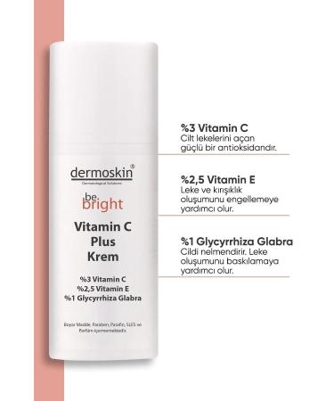Dermoskin Be Bright and moisturizing Vitamin C Plus Cream 33 ml - Buy Online on GoSupps.com