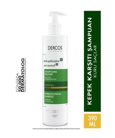 Vichy Dercos Anti Dandruff Shampoo - Anti Dandruff Shampoo 390ml - Buy Online on GoSupps.com