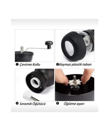 Kingstone Ceramic Grinder Coffee Mill with 1 Spare Chamber / Coffee Grinder - Buy Online on GoSupps.com