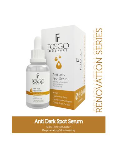Foggo Rochers Antidark Anti-Spot Arbutin Skin Care Serum Rice Extract Licorice Root Hyaluronic Acid 30ml