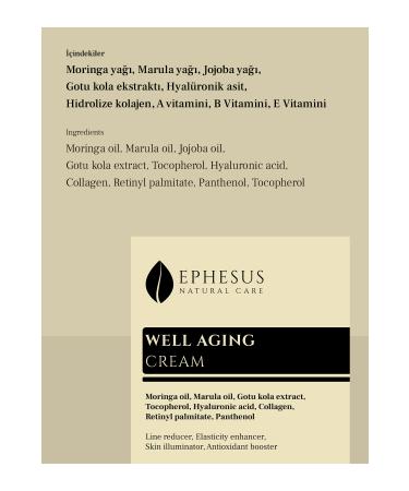 Ephesus Natural Care Line Reducing Elasticity Increasing Antioxidant Supporting Anti-aging Cream Well Aging Cream - Buy Online on GoSupps.com