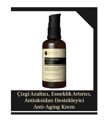 Ephesus Natural Care Line Reducing Elasticity Increasing Antioxidant Supporting Anti-aging Cream Well Aging Cream