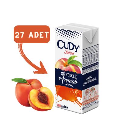 cudy Fruit Juice Peach 27x200 ml.