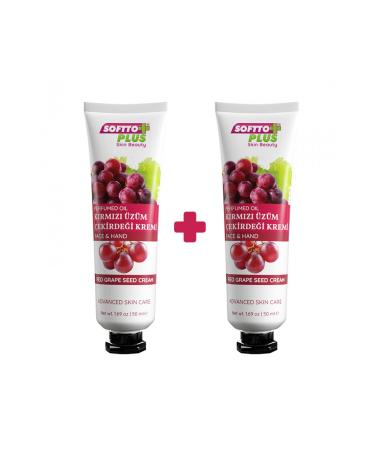 Softto Plus Miracle Red Grape Seed Oil Hand Face Cream 50 ml +50 ml