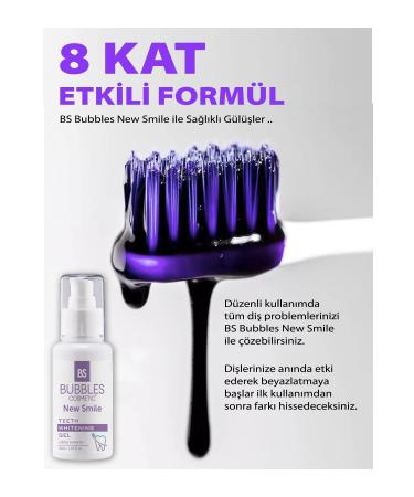 bs bubbles cosmetic Instant Teeth Whitening Gel 8 Times Effective Formula for Perfect Smiles 50ml - Buy Online on GoSupps.com
