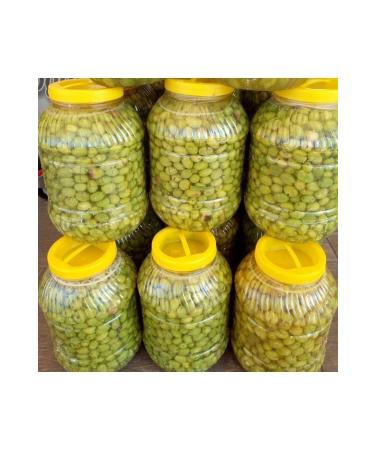 Mediterranean Local Hatay Stone Crushed Olives 5 Liters Drum (net 3 Kg)