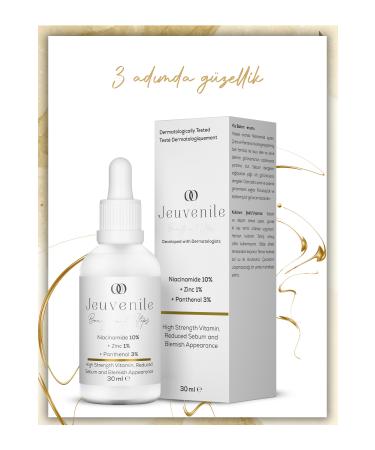 Jeuvenile Niacinamide Serum - Skin Oil Balancer and Anti-Blemish (Niacinamide Zinc Panthenol) - Buy Online on GoSupps.com