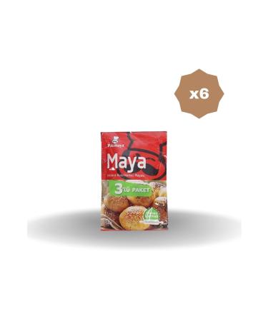 Pakmaya DRY INSTANT YEAST 3-PACK 10 GR X 6 PIECES