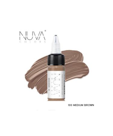 nuva colors Medium Brown Eyebrow Dye 15 Ml