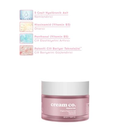 Cream Co. Moisturizing Face Cream Skin Tone Equalizer Brightening Water Based All Skin Types 50 ml - Buy Online on GoSupps.com