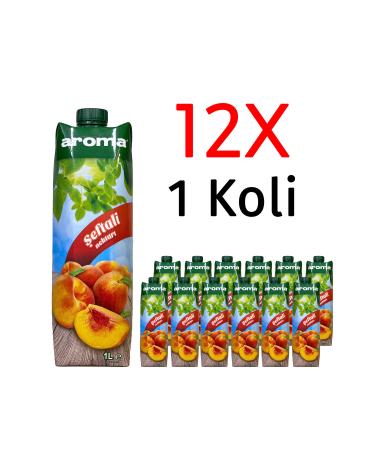 Aroma Nectar Peach Juice 1L 12 Pieces