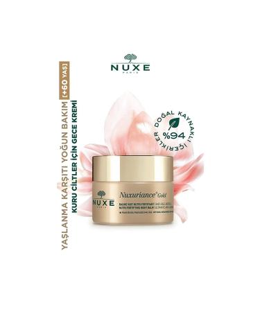 Nuxe Nuxuriance Gold Nutri Fortifying Anti-Aging Nourishing Night Skin Cream 50 Ml MADELU E13