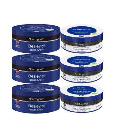 Neutrogena Norwegian Formula Care Cream 200 Ml (mixed 6 Piece Set Nourishing and Intensive)
