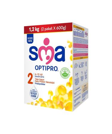 SMA Optipro 1200gr No:2 Follow-On Milk (6-12 Months) (Set of 6) - Buy Online on GoSupps.com