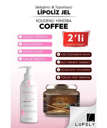LUFELY Weight Loss Collagen + Chicory Form Coffee 150gr + Lipolysis Gel 250ml